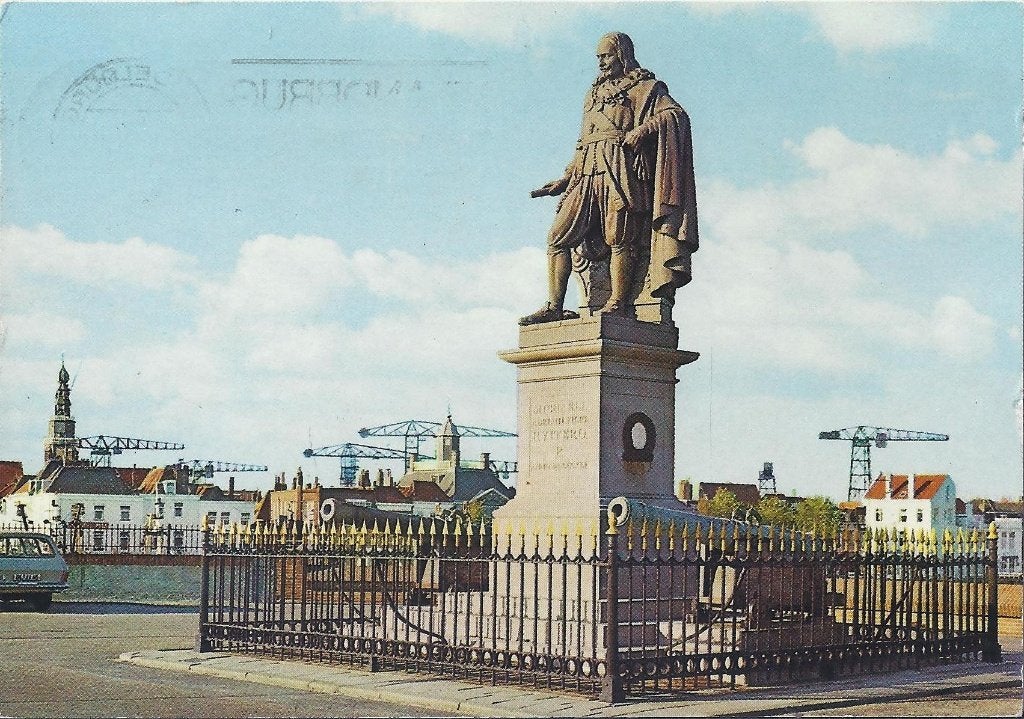 Vlissingen M A de Ruyter Gelopen Ansichtkaart (7778), Ophalen of Verzenden, 1980 tot heden, Gelopen, Zeeland