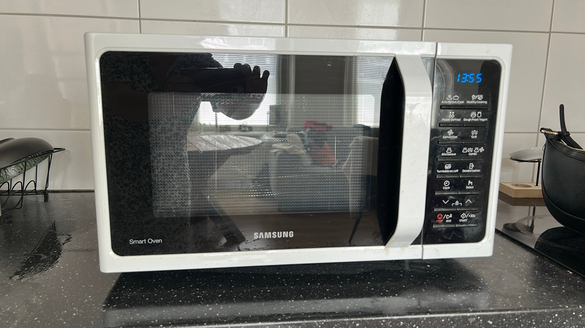 Samsung Smart Oven Combimagnetron - Wit, Witgoed en Apparatuur, Magnetrons, Zo goed als nieuw, Vrijstaand, Combimagnetron, 45 tot 60 cm
