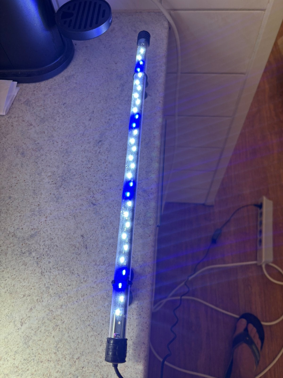 Aquarium Led verlichitng 49 cm, Ophalen of Verzenden, Zo goed als nieuw, Leeg aquarium