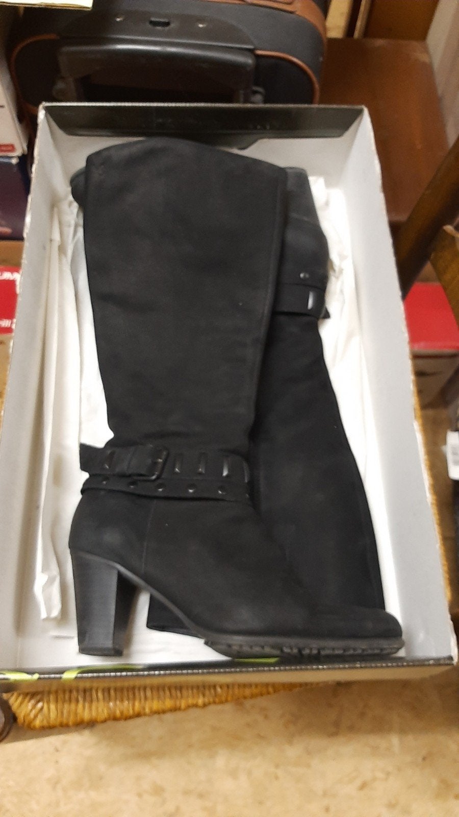 Dames laarzen, Kleding | Heren, Ophalen of Verzenden, Zo goed als nieuw, Zwart
