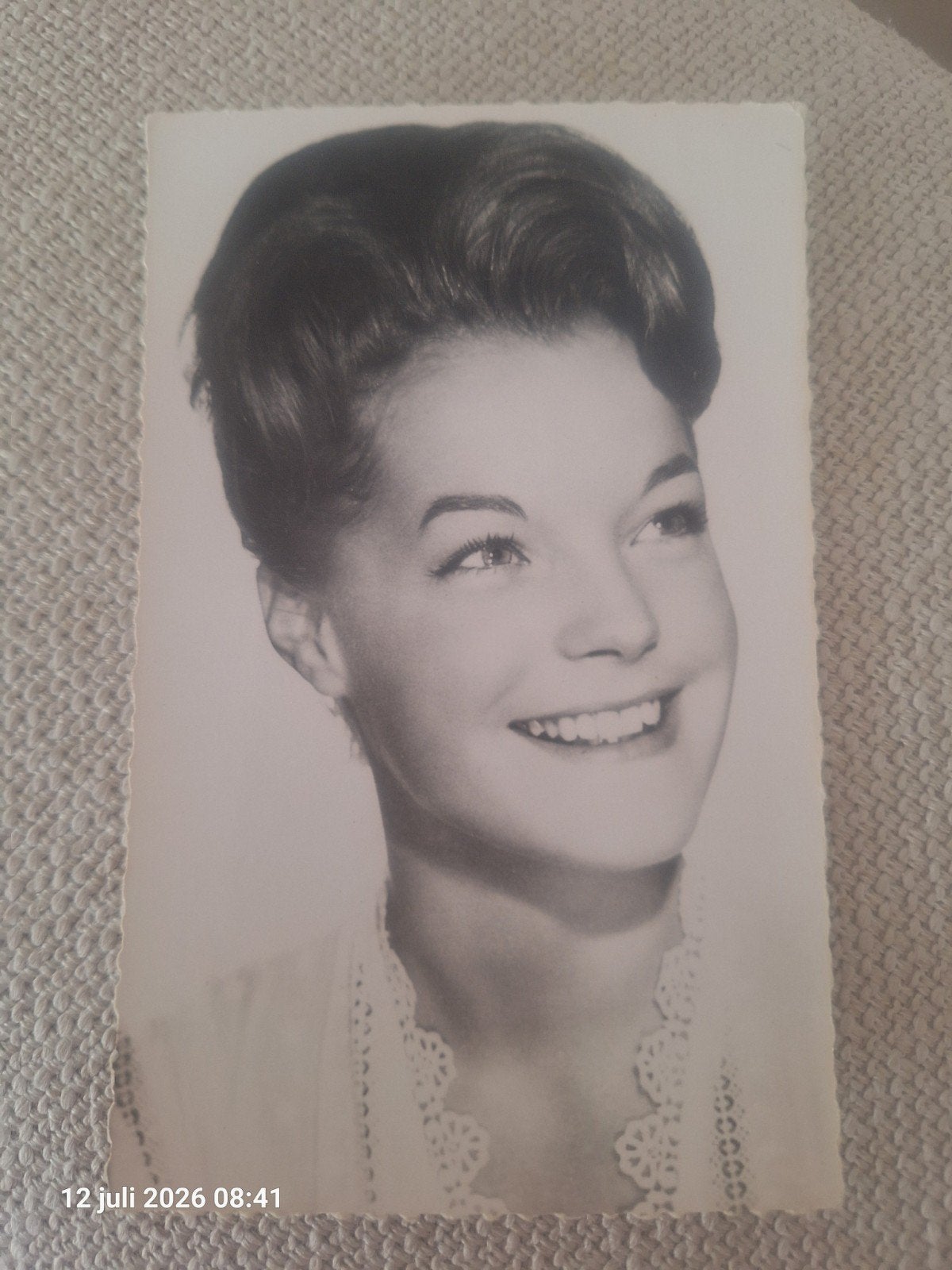 Romy Schneider kaart, Ophalen of Verzenden, Zo goed als nieuw, Film, Foto of Kaart