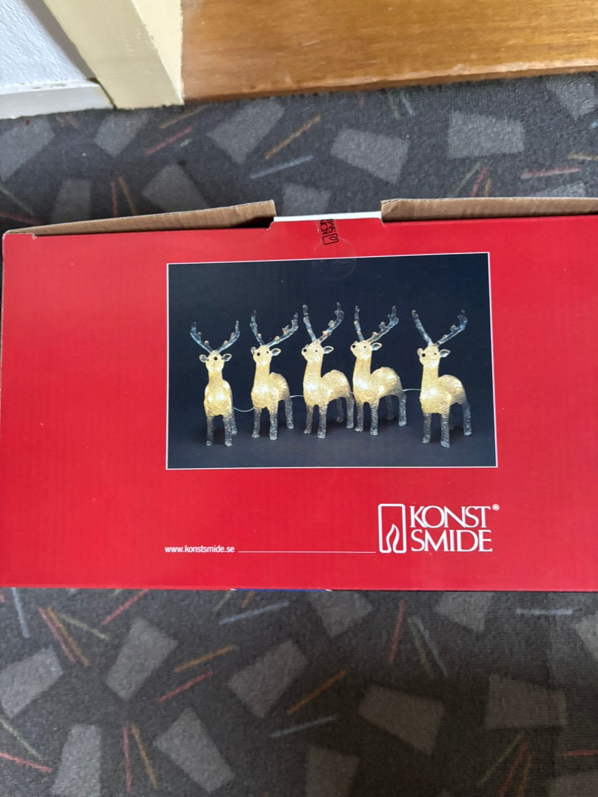 Mooie verlichte kerst hertjes van konst smide, Ophalen, Zo goed als nieuw