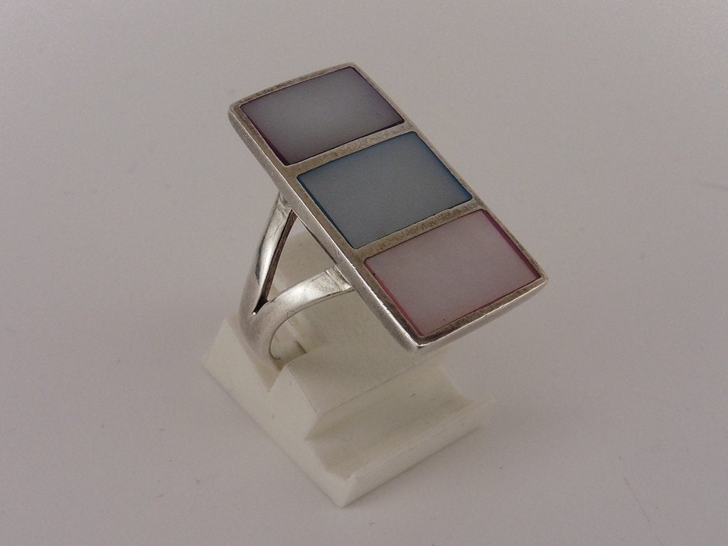 Zilveren damesring                                      Z173, Gebruikt, Overige kleuren, ., Ophalen of Verzenden