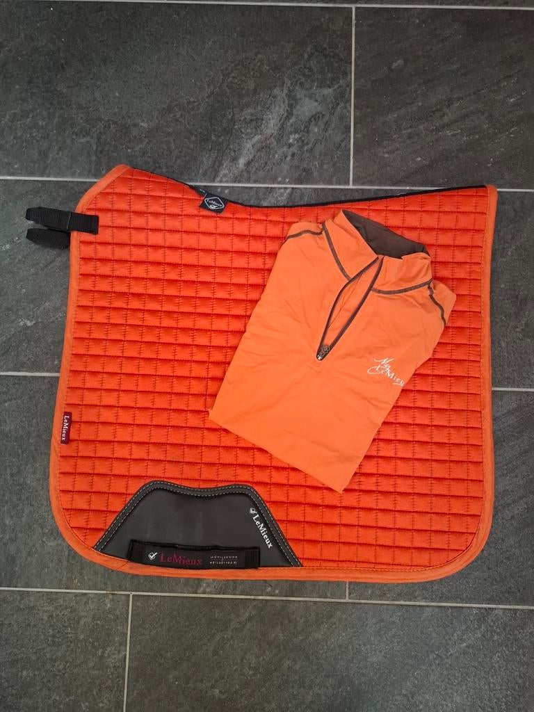 Lemieux oranje, paprika dressuur set, Ophalen of Verzenden