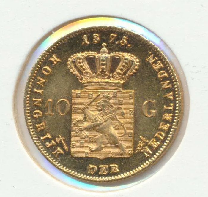 Nederland 10x gouden tientje Willem 3, Ophalen of Verzenden, Goud