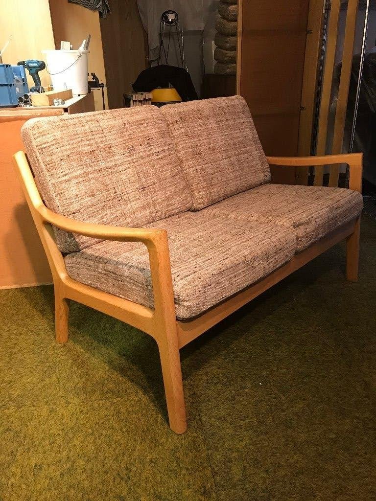 IZGS Ole Wanscher Senator deens design 2 zit bank fauteuil, Huis en Inrichting, Fauteuils, 75 tot 100 cm, Ophalen of Verzenden