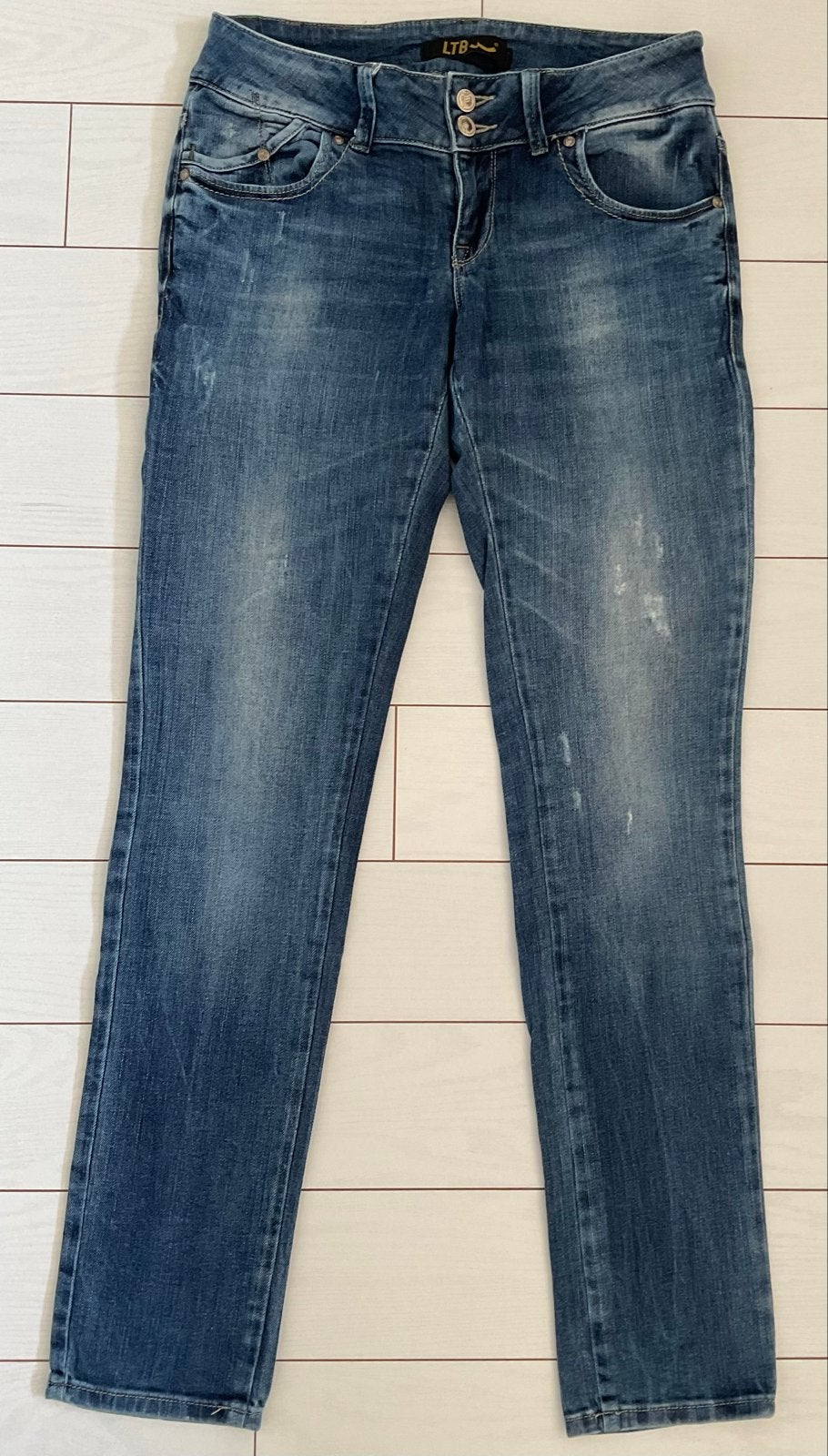 LTB Jeans Low Rise Super Slim W29 L32, Ophalen of Verzenden, Gedragen, Blauw, W28 - W29 (confectie 36)