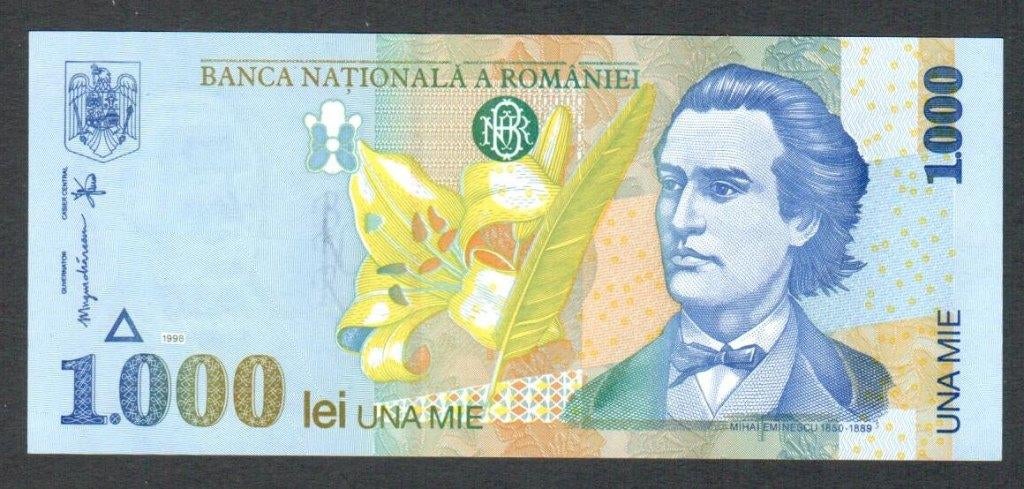 Bankbiljet - Roemenië 1000 Lei 1998 - UNC., Ophalen of Verzenden, Overige landen, Los biljet