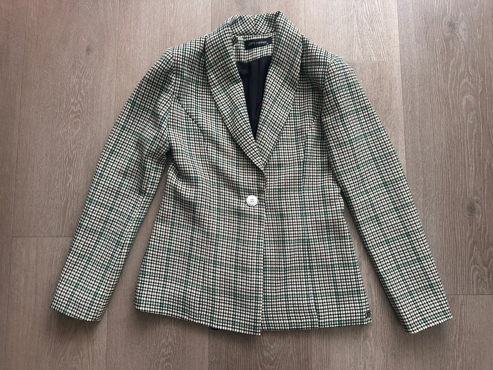 Geruite blazer van Loft Manner - maat xs - groen, Ophalen of Verzenden