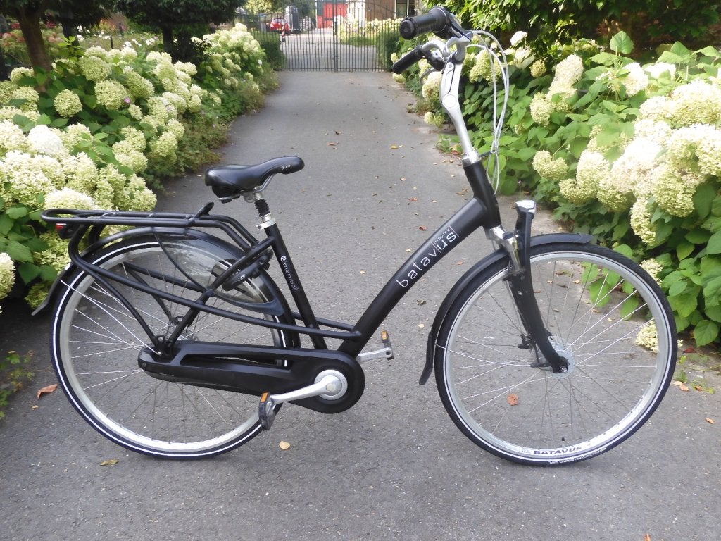 Zwarte 28" Batavus Mambo met laag frame 48cm en 7 versnell., 47 tot 50 cm, Versnellingen, Zo goed als nieuw, Niet ingevuld