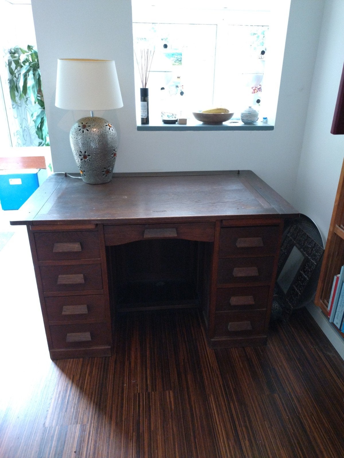 Bureau antiek bruin, Ophalen, Hout, Antiek, Bruin