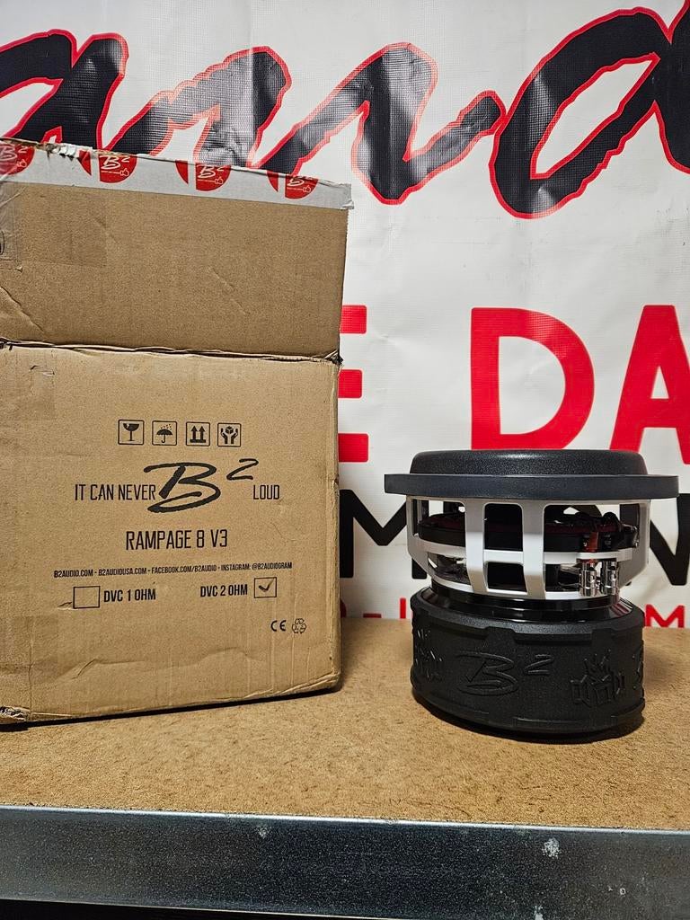 Nieuw! B2 rampage 6inch dual 2ohm subwoofer!, Auto diversen, Autospeakers, Ophalen, Nieuw