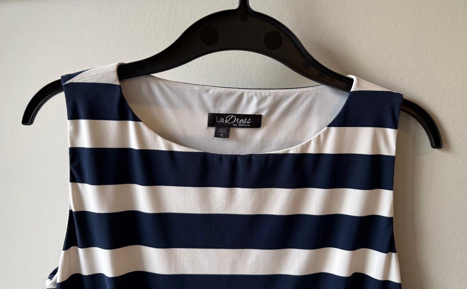 La Dress gestreepte jurk maat S, Kleding | Dames, Jurken, Blauw, Ophalen of Verzenden, Zo goed als nieuw, Knielengte