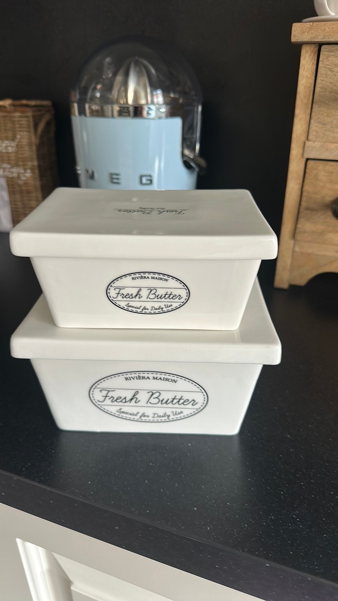Boter bakjes riviera maison, Ophalen, Zo goed als nieuw