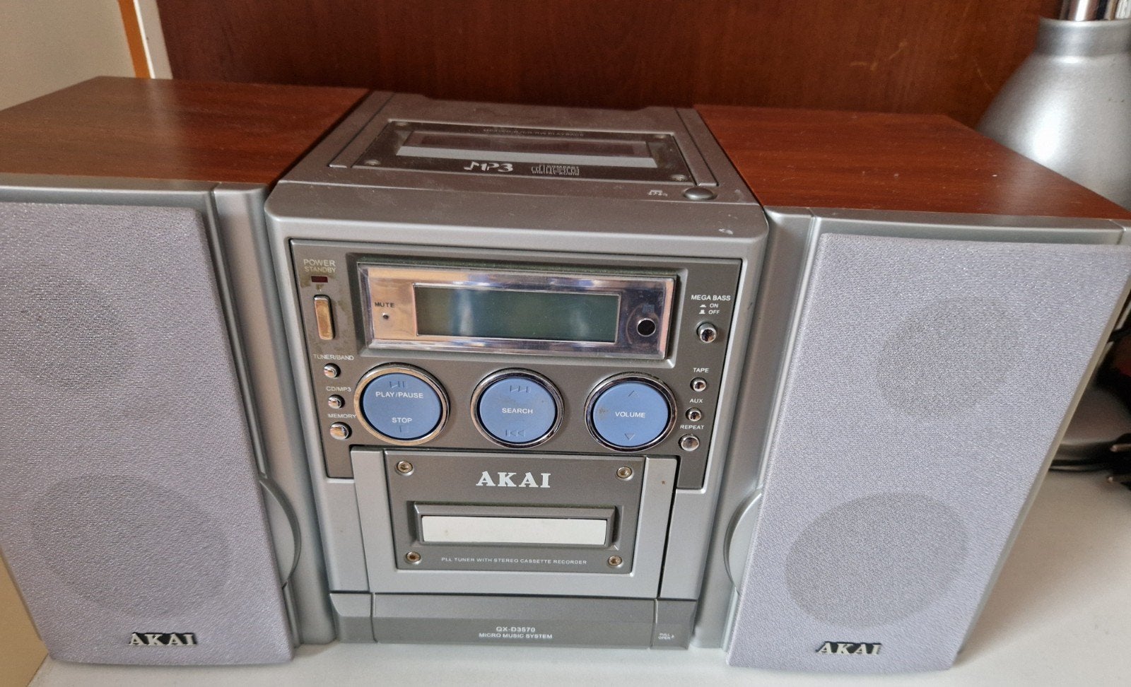 Akai Microset met CD-speler, Cassettedeck en Radio, Ophalen of Verzenden