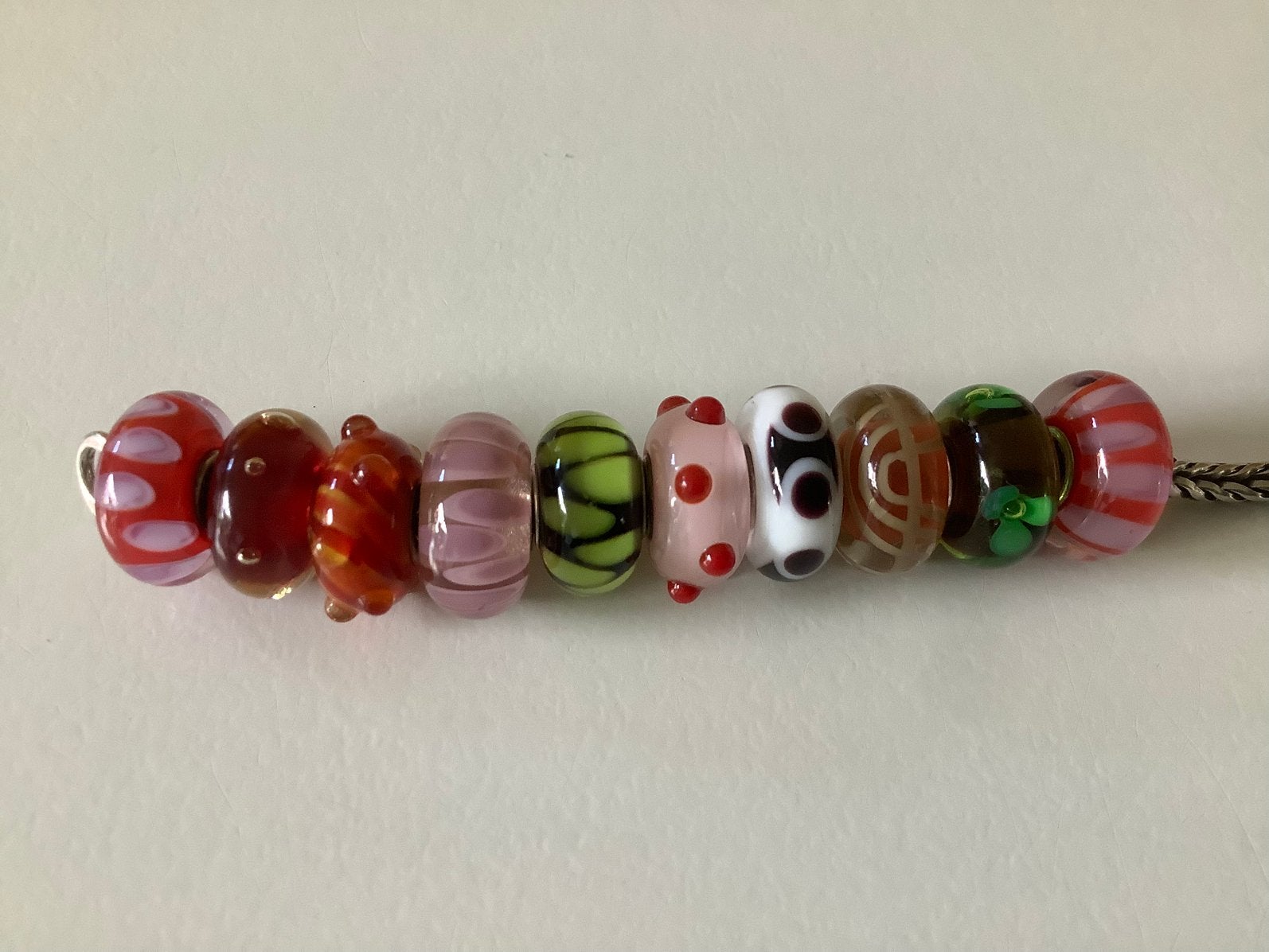 Trollbeads, retired, diverse kleuren., Gebruikt, Glas of Kristal, Ophalen of Verzenden, Trollbeads