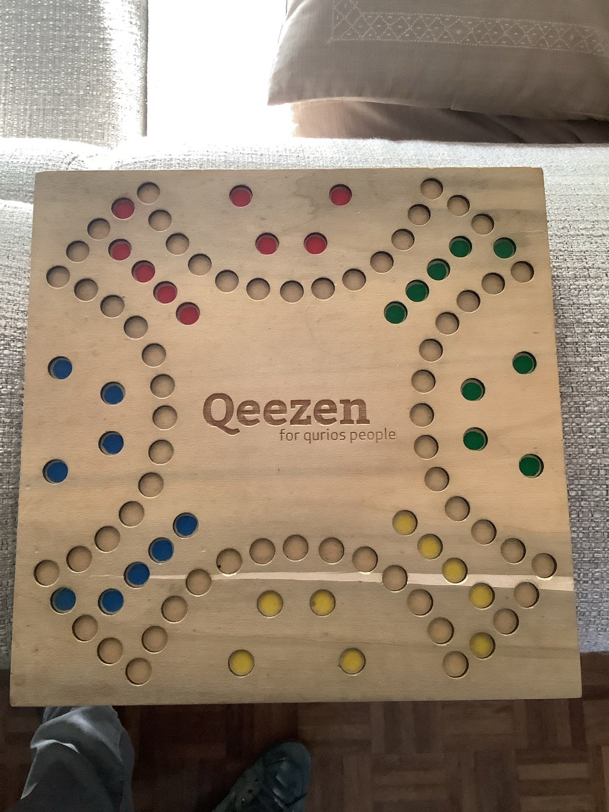 Qeezen bordspel - voor nieuwsgierige mensen, Drie of vier spelers, Ophalen of Verzenden, Gebruikt