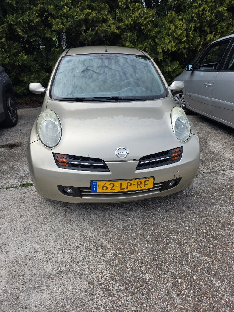 Nissan Micra 1.4 3DR 2003 Beige, Auto's, Nissan, 4 cilinders, Overige bekleding, Beige, Origineel Nederlands