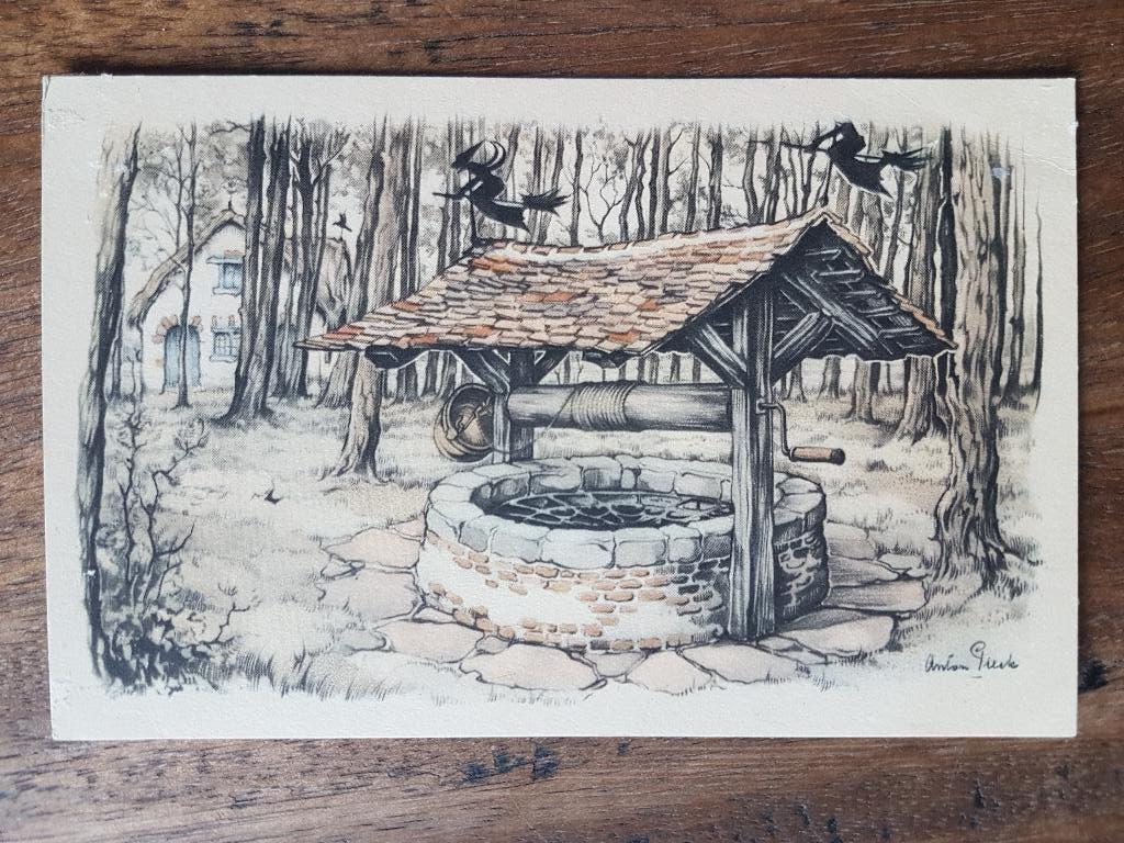 Ansichtkaart De Efteling Kaatsheuvel Anton Pieck Toverput, Verzamelen, Ansichtkaarten | Nederland, Ophalen of Verzenden, 1940 tot 1960
