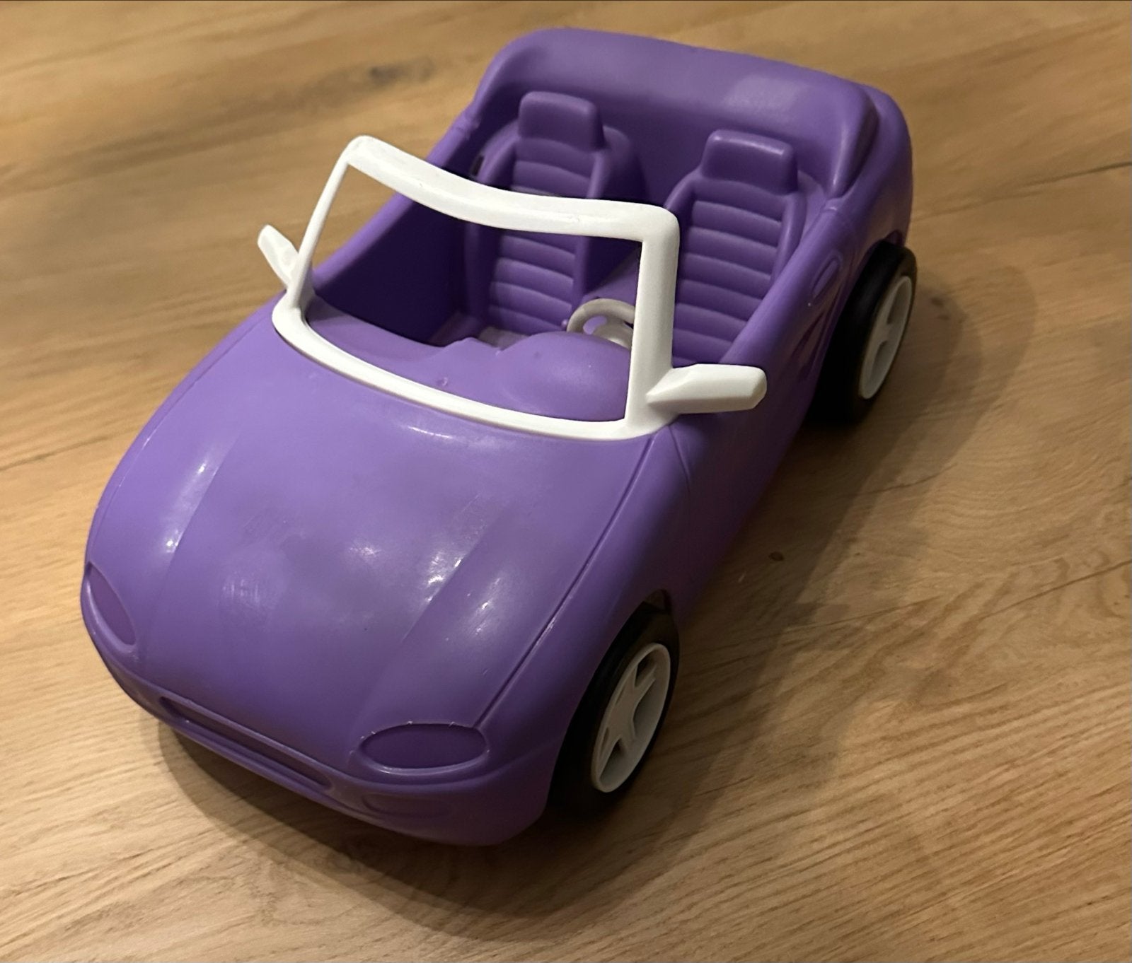 Barbie paarse Cabrio Auto - 2 Zitplaatsen Speelgoed, Ophalen, Gebruikt