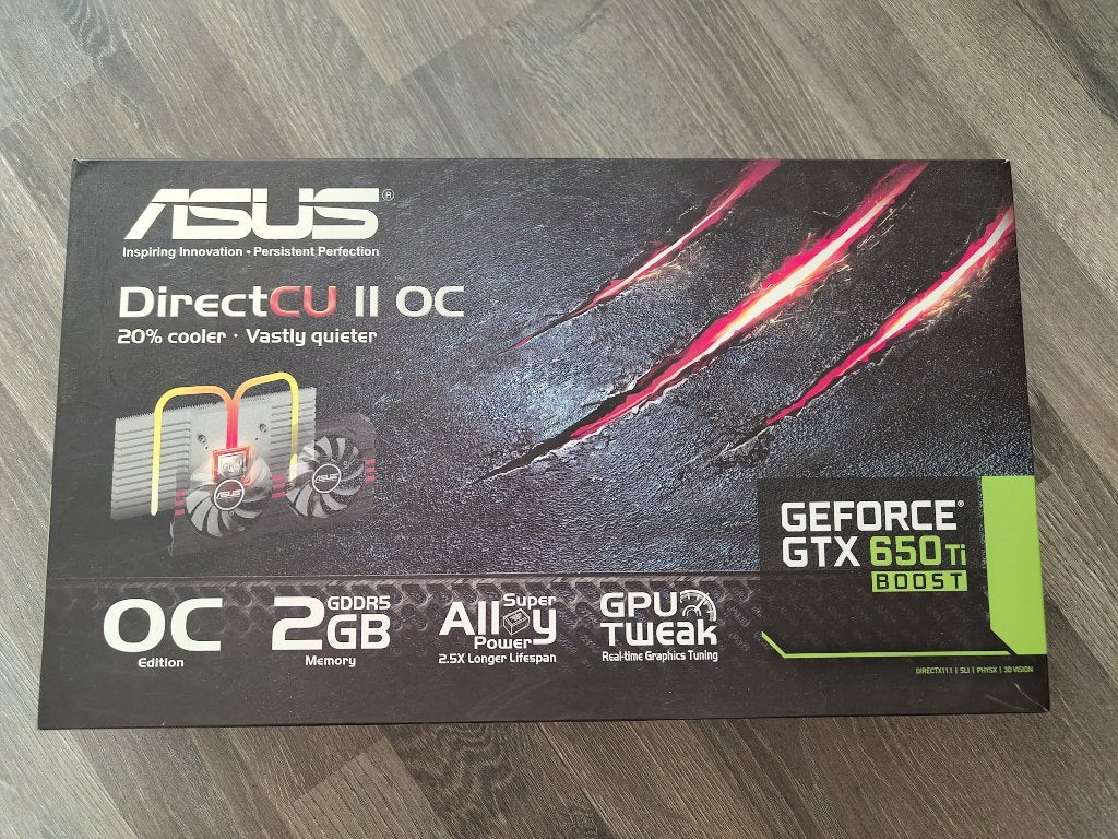 Asus GeForce GTX 650ti, Computers en Software, Videokaarten, Zo goed als nieuw, Nvidia, PCI-Express 3.0, GDDR5, HDMI, DisplayPort