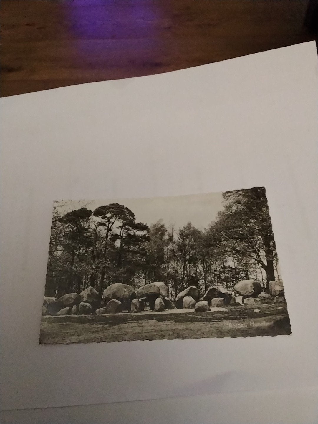 Oude ansichtkaart. BORGER  hunebed Drenthe, Verzamelen, Ophalen of Verzenden, Drenthe