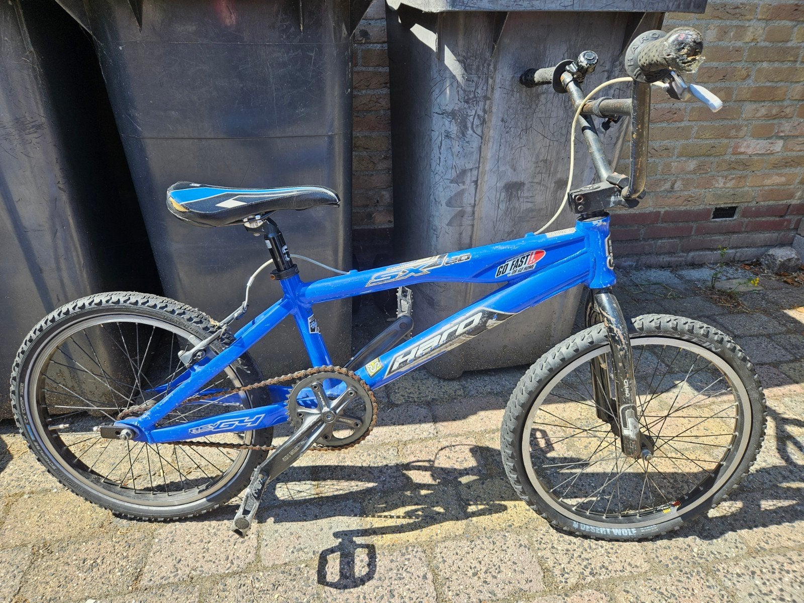 bmx fiets, Fietsen en Brommers, Ophalen, Gebruikt, Staal, 16 tot 20 inch