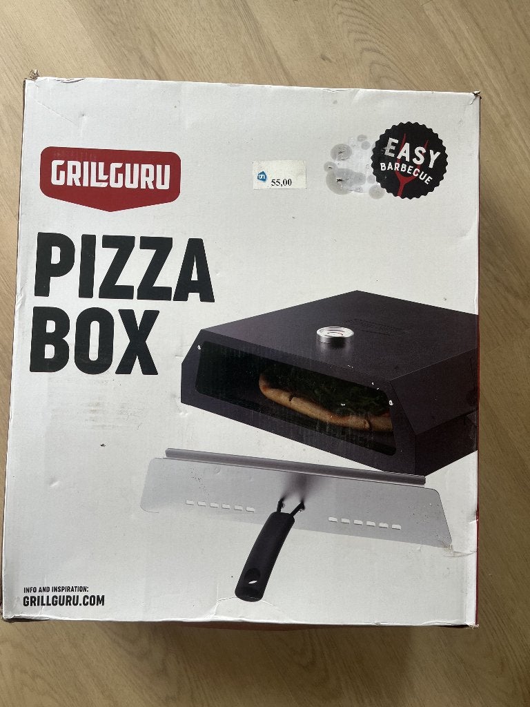 Grill Guru Pizza Box, Tuin en Terras, Houtskoolbarbecues, Ophalen, Zo goed als nieuw, Grill Guru
