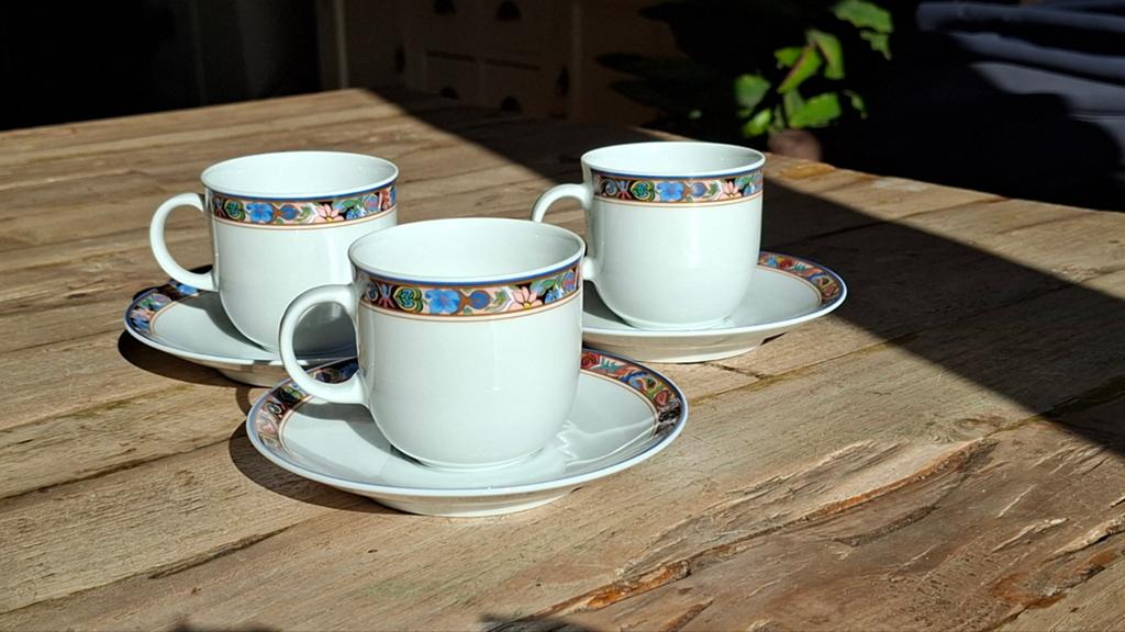 Vintage Kronester Bavaria kop en schotel set (3-delig), Ophalen of Verzenden