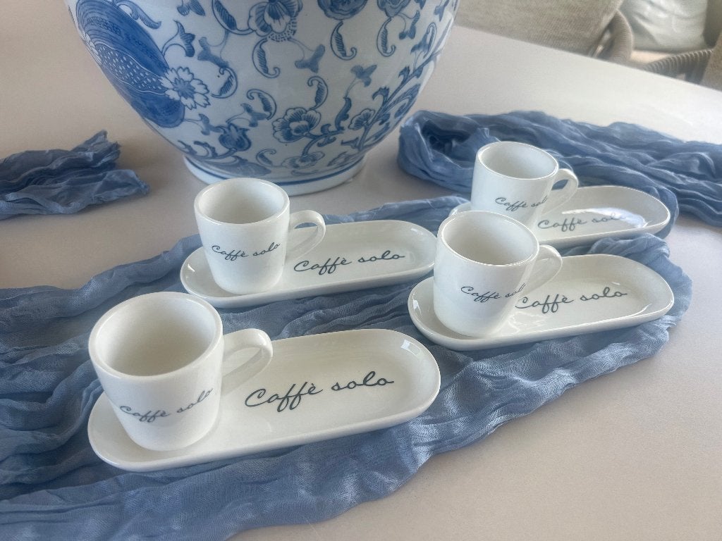 Rivièra Maison Espresso mokken, Huis en Inrichting, Keuken | Servies, Ophalen, Overige materialen, Zo goed als nieuw, Overige stijlen