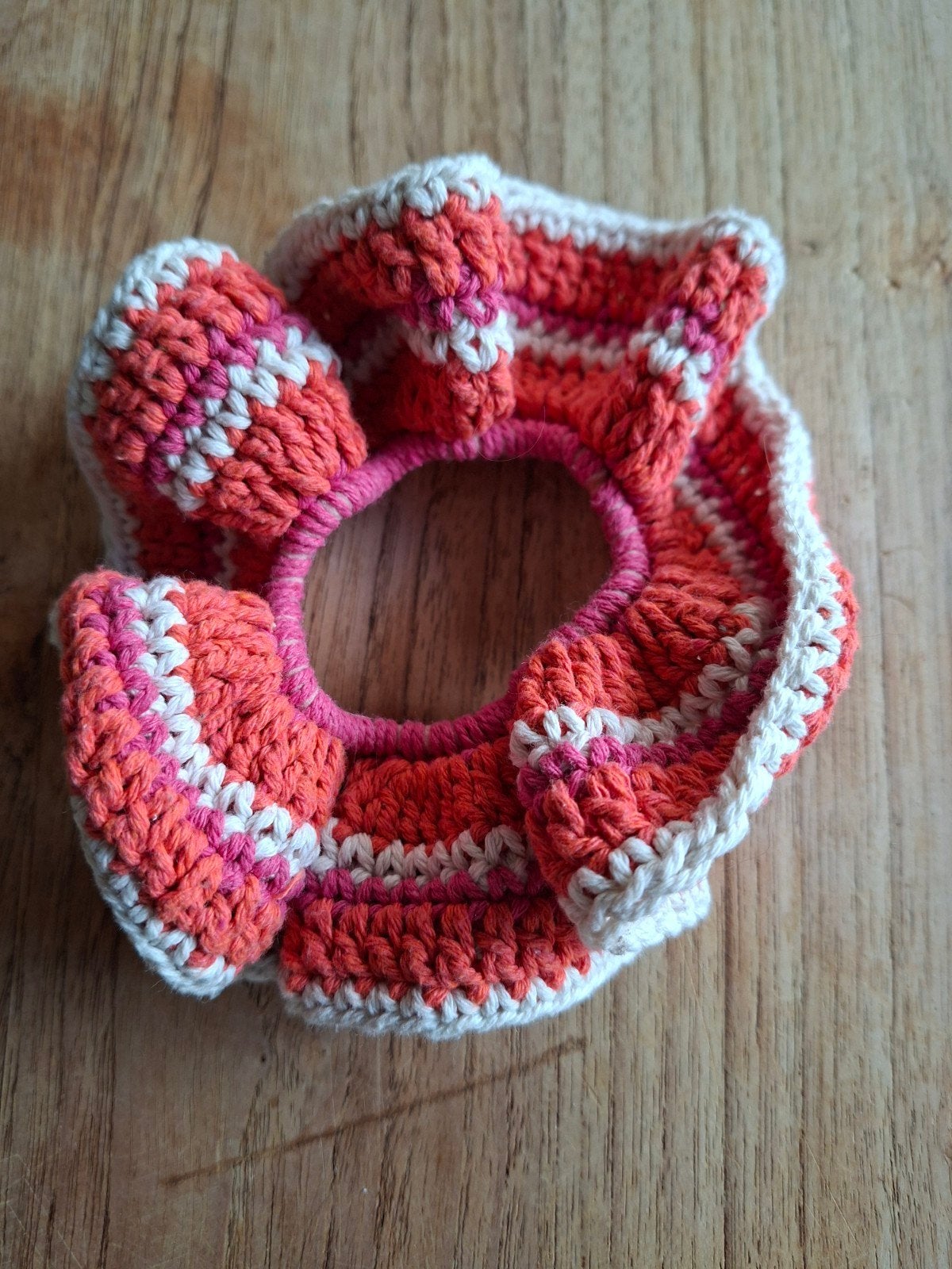 Gehaakte Scrunchie - Roze, Wit, Oranje, Ophalen of Verzenden, Nieuw