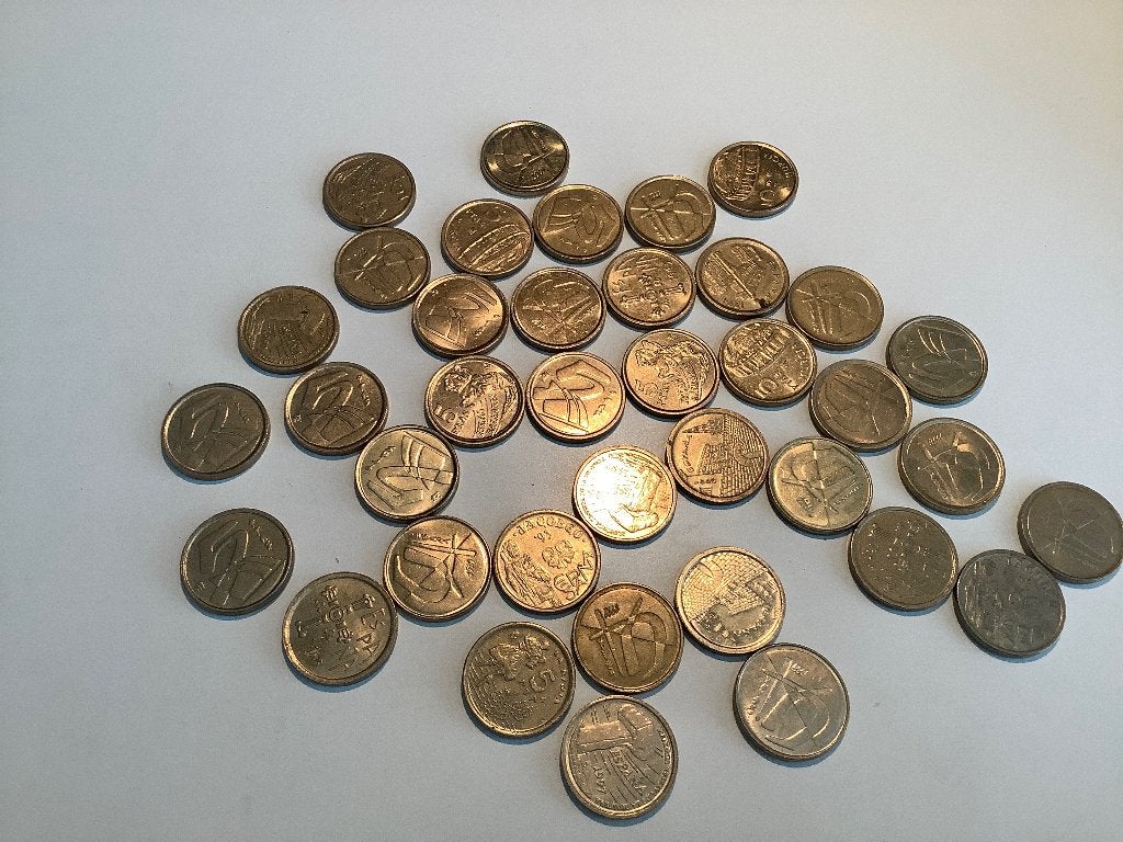 Spaanse 5 pesetas, Ophalen of Verzenden, Overige landen, Losse munt