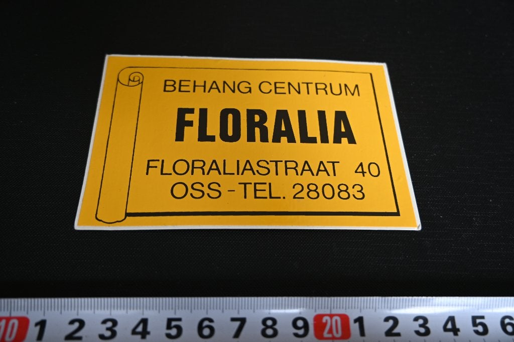 sticker Oss Behang Centrum FLORALIA Floraliastraat 40, Ophalen, Zo goed als nieuw