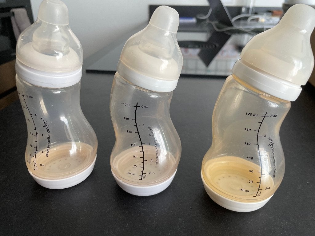 3 Difrax flesjes 170 ml., Ophalen of Verzenden, Zo goed als nieuw, Overige typen