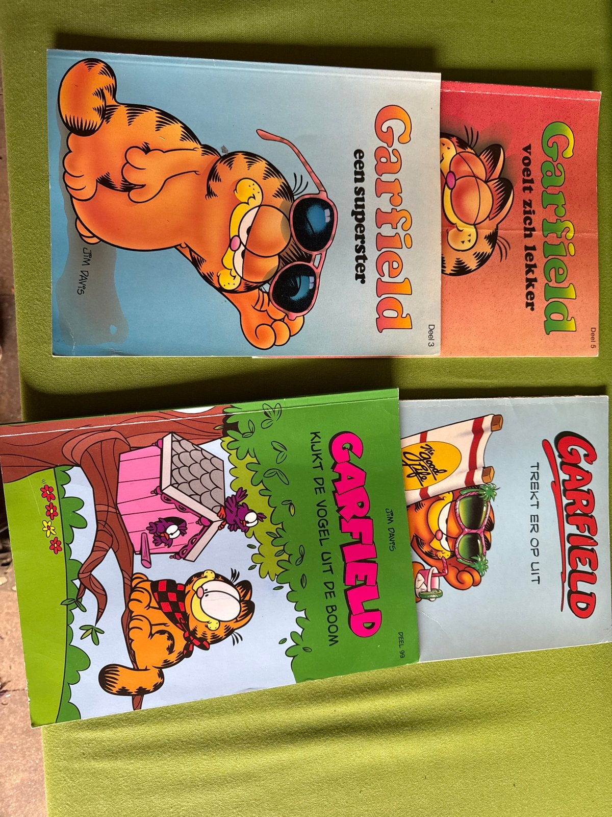 Garfield stripboeken - 4 delen, Meerdere stripboeken, Ophalen, Gelezen