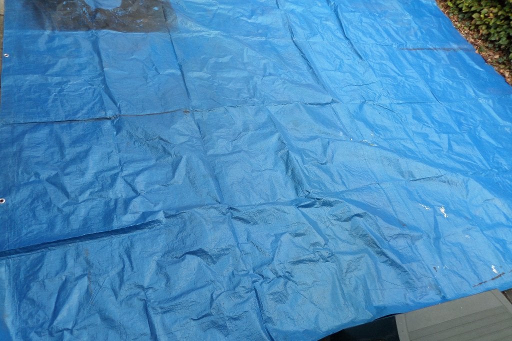Afdekzeil - 360 x 280cm - Omgezoomd - incl. zeilringen, Ophalen, Gebruikt, 10 tot 15 m², Zeil