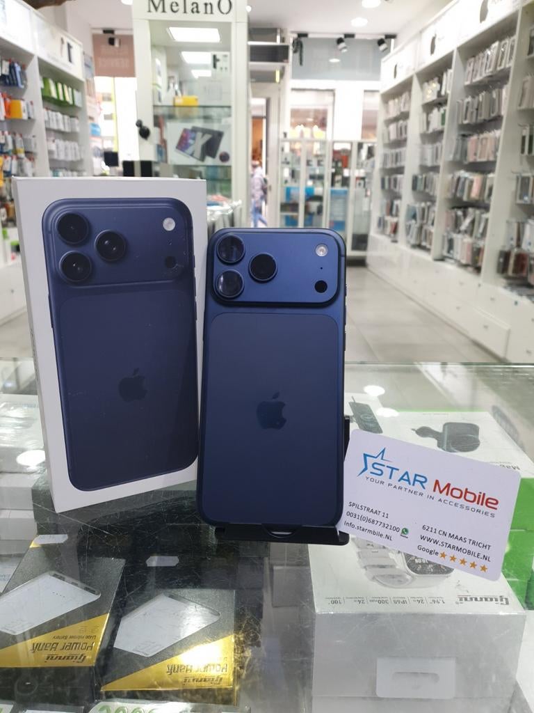 IPHONE 17 PRO 256GB 100%BAT 1JAAR GARANTIE, Telecommunicatie, 256 GB, Ophalen of Verzenden, Zo goed als nieuw, Overige modellen