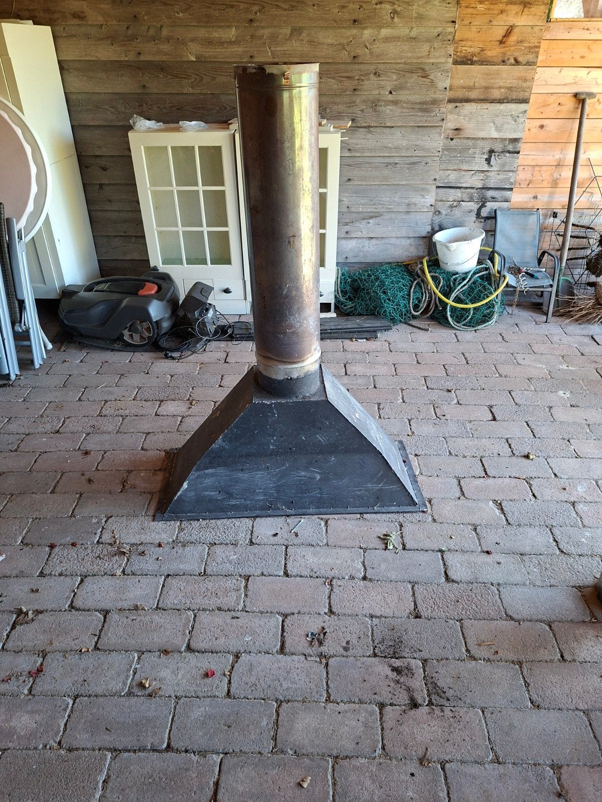 Inbouw schoorsteen voor open haard, Huis en Inrichting, Ophalen, Inbouwhaard, Houthaard