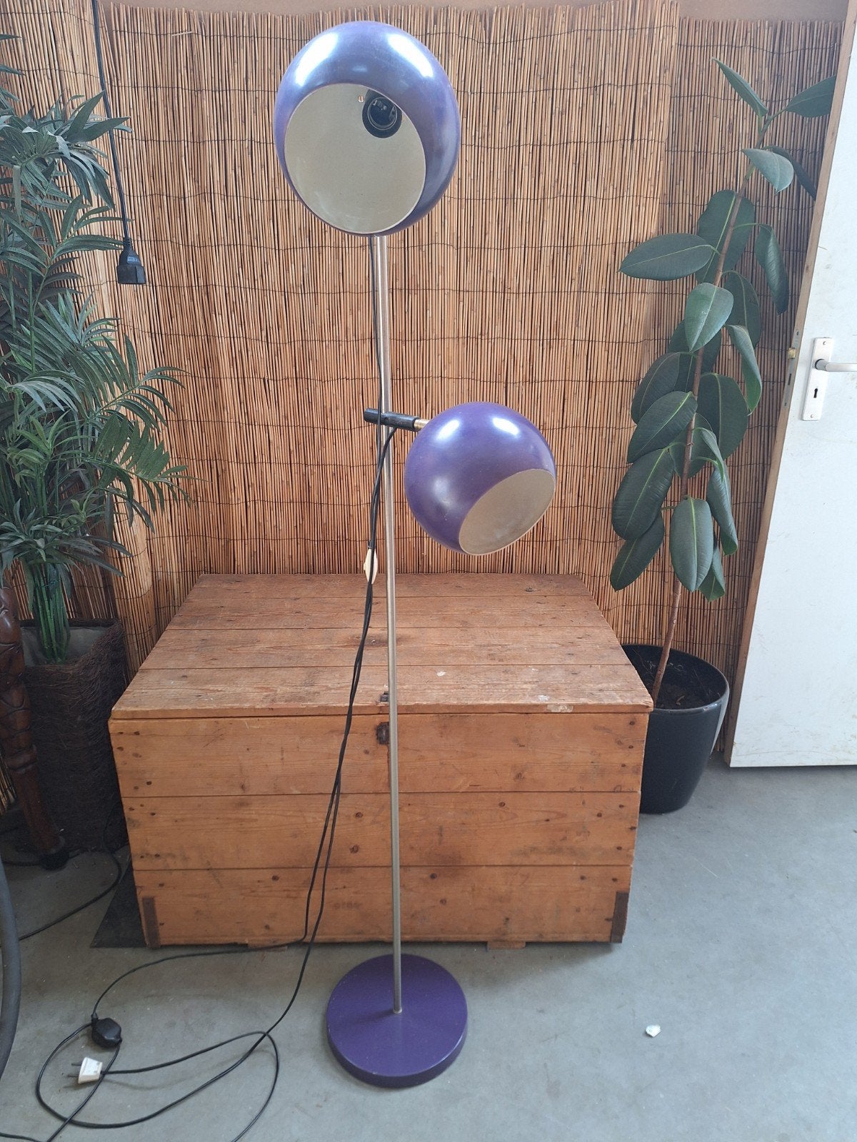 stoere paarze vintage vloerlamp, Ophalen, 150 tot 200 cm