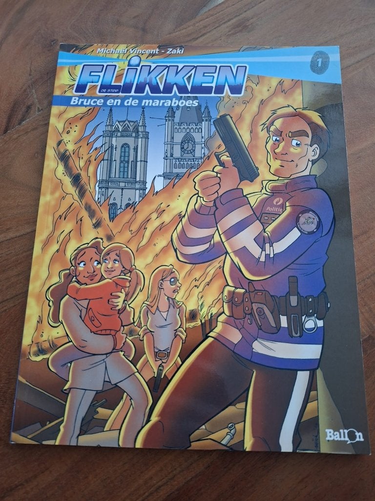 Flikken 1 – Bruce en de Maraboes, Boeken, Stripboeken, Eén stripboek, Ophalen of Verzenden, Zo goed als nieuw