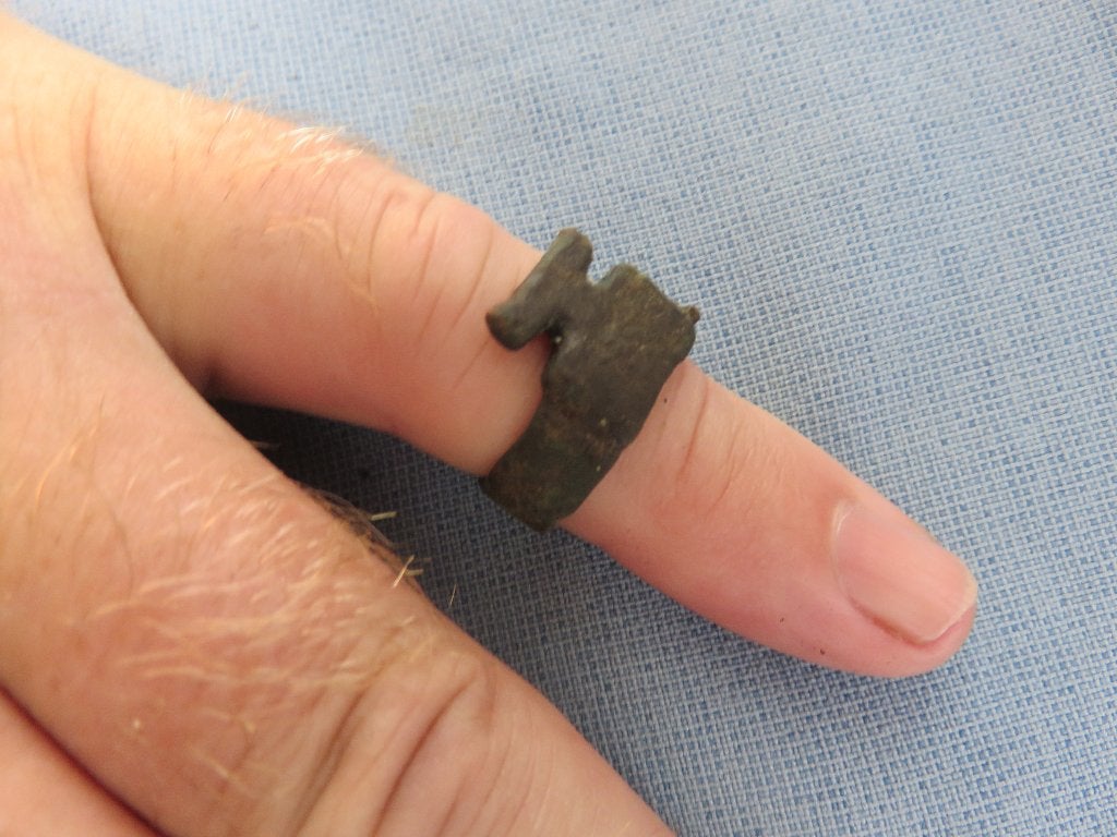 Romeinse rijk – ring sleutel in brons - 1e - 3e eeuw A.D., Ophalen of Verzenden, Brons