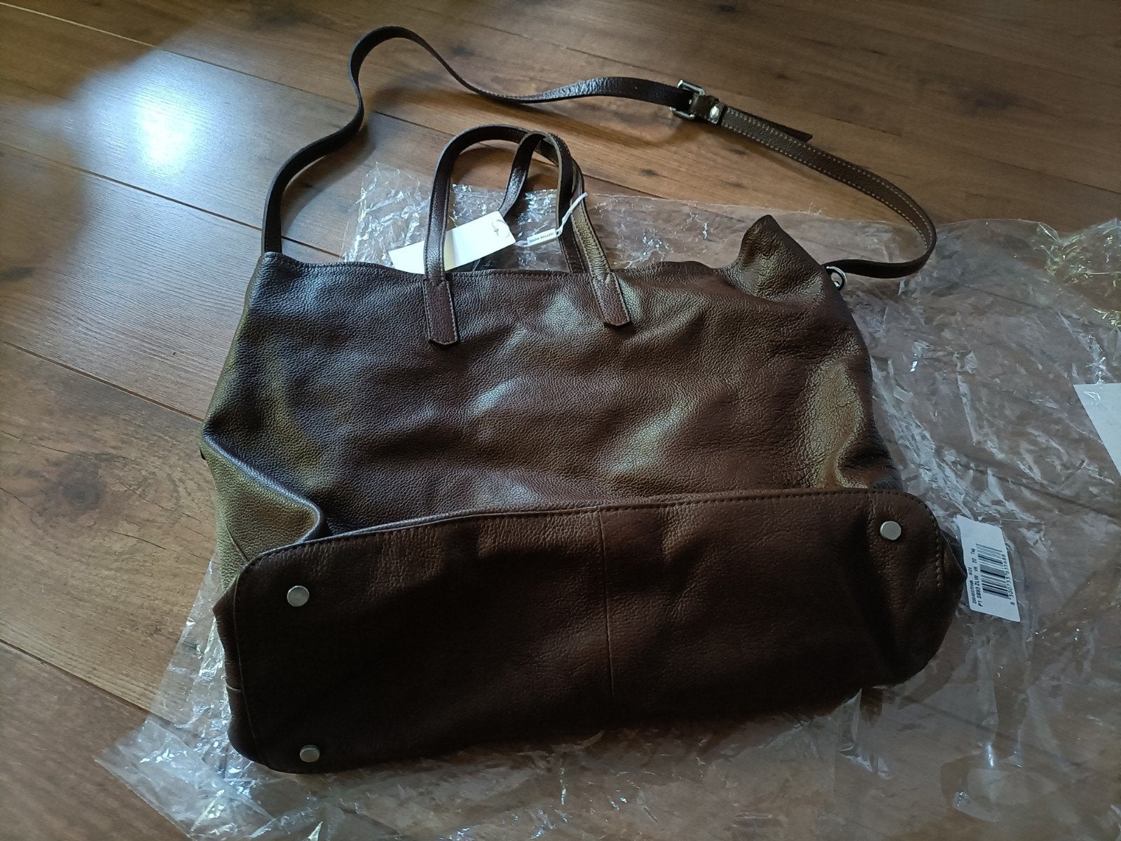 schoudertas, shopper, leer, Ophalen, Nieuw, Bruin, Shopper