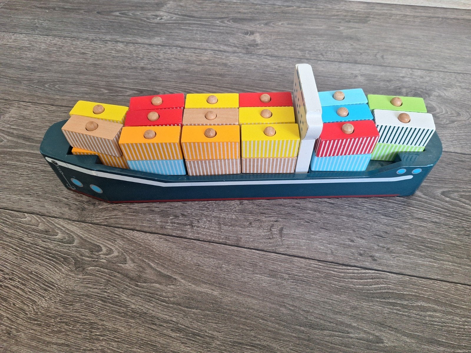Jouéco container boot, Ophalen of Verzenden, Gebruikt