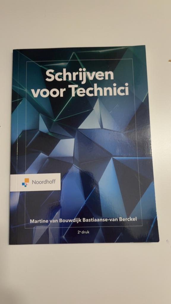 Martine van Bouwdijk - Schrijven voor Technici- topstaat, Boeken, Schoolboeken, Martine van Bouwdijk, Ophalen of Verzenden, Zo goed als nieuw