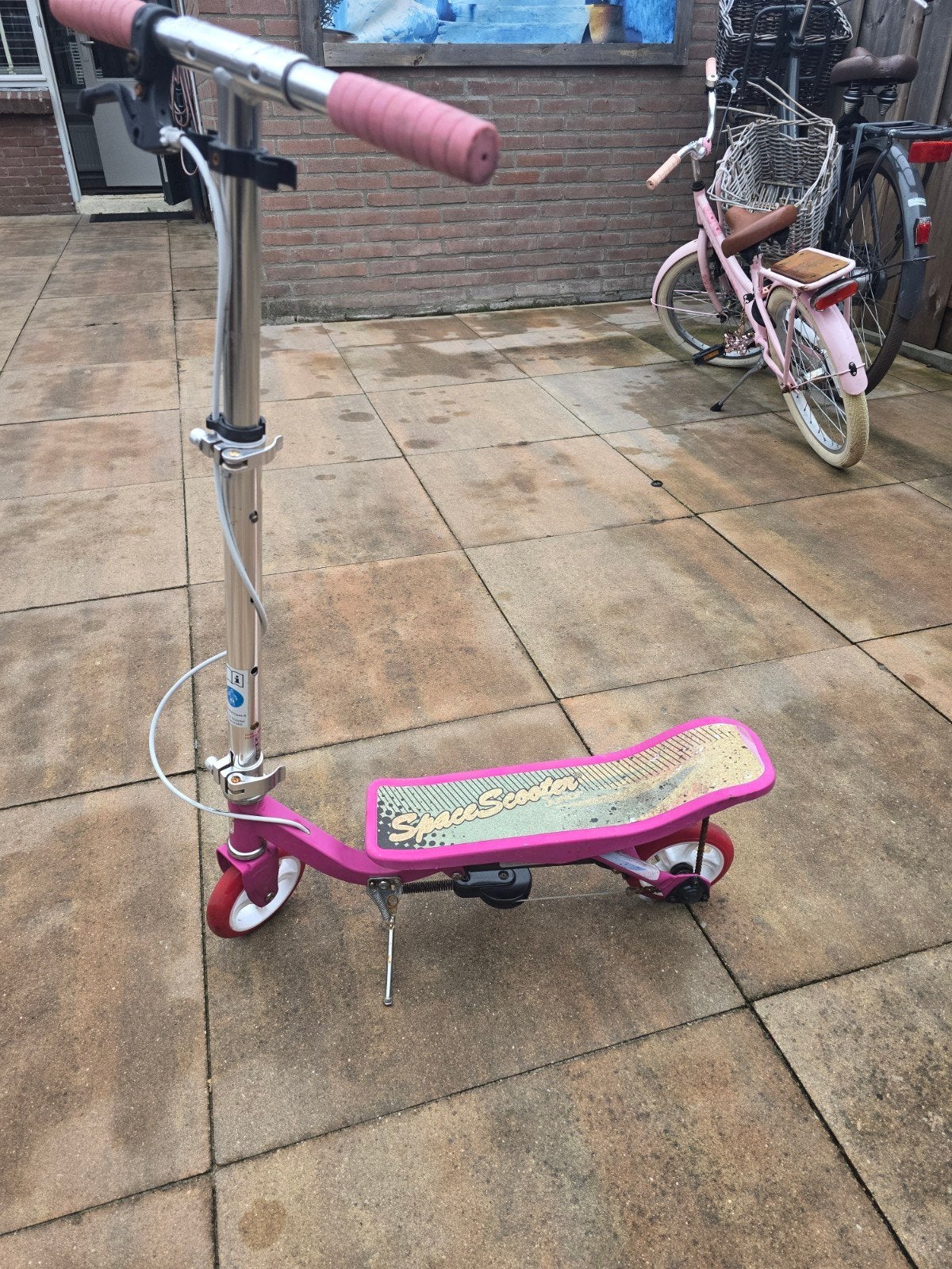 Space Scooter step roze, Fietsen en Brommers, Ophalen of Verzenden, Gebruikt, Gewone step, Space Scooter