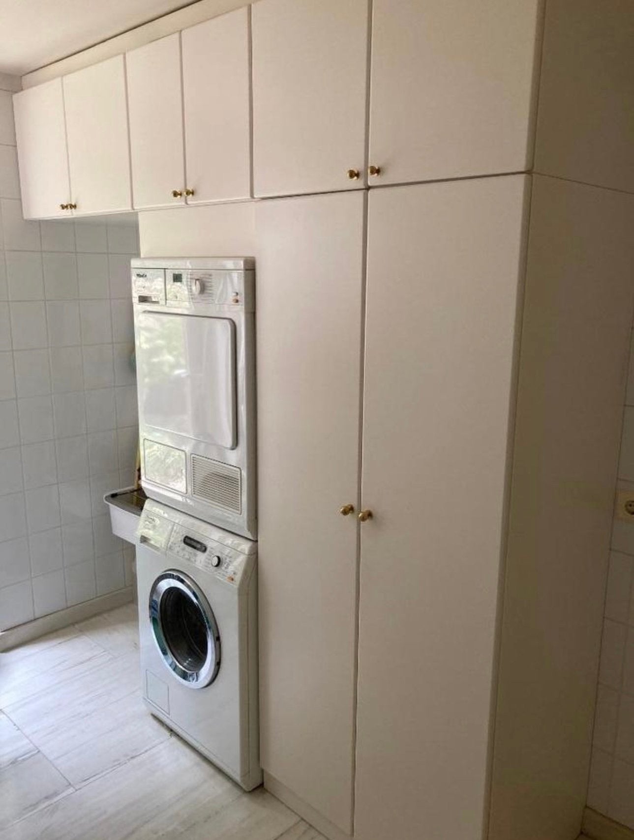 Miele wasmachine en droger set, 6 tot 8 kg, Ophalen of Verzenden, Gebruikt, 85 tot 90 cm