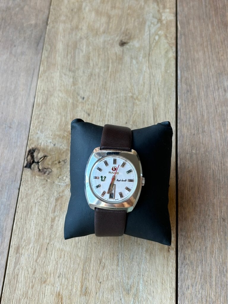 Rado Purple Gazelle Automatic – Vintage horloge '60/'70, Overige merken, Staal, Met bandje, Polshorloge
