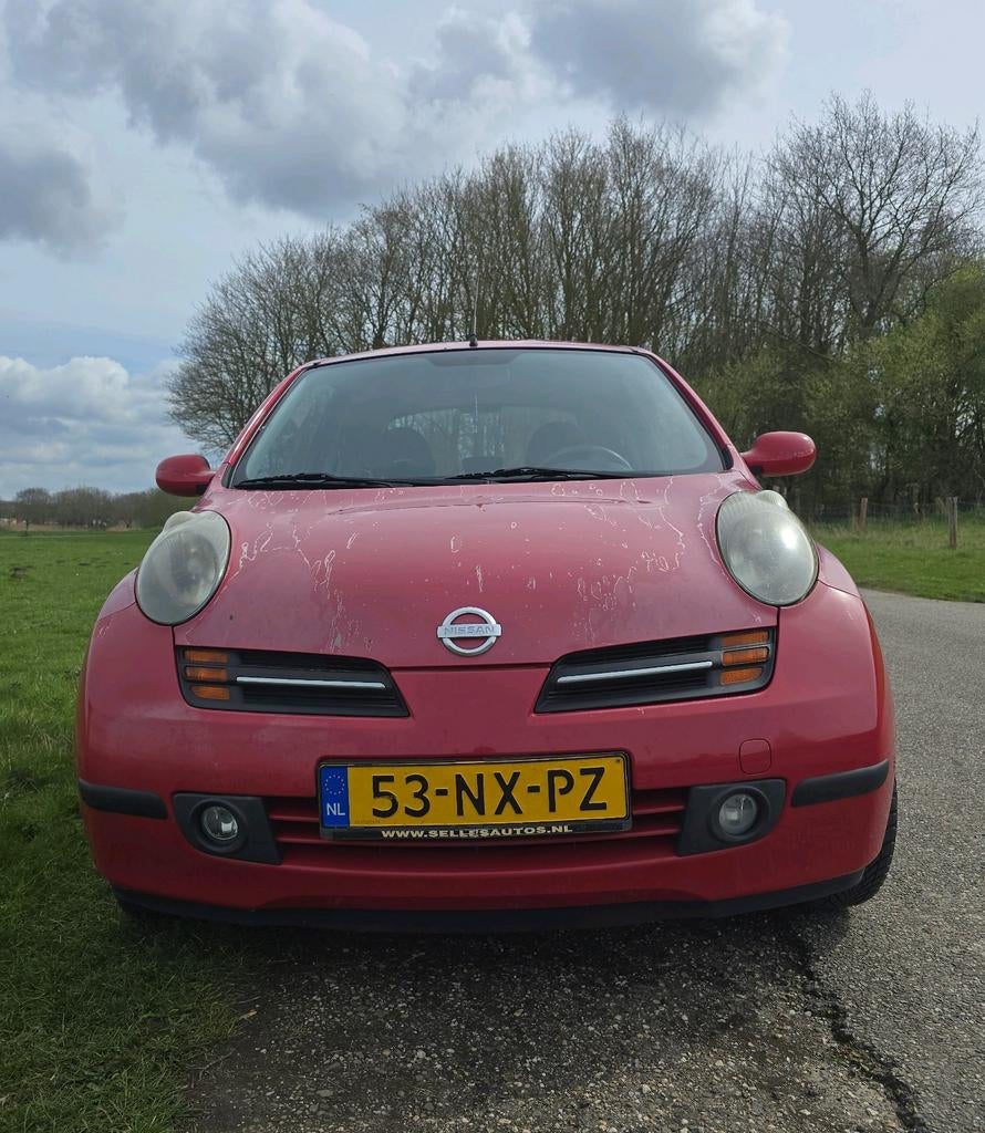 Nissan Micra 1.4 3DR 2004 Rood, Auto's, 31 €/maand, 4 cilinders, Origineel Nederlands, Micra