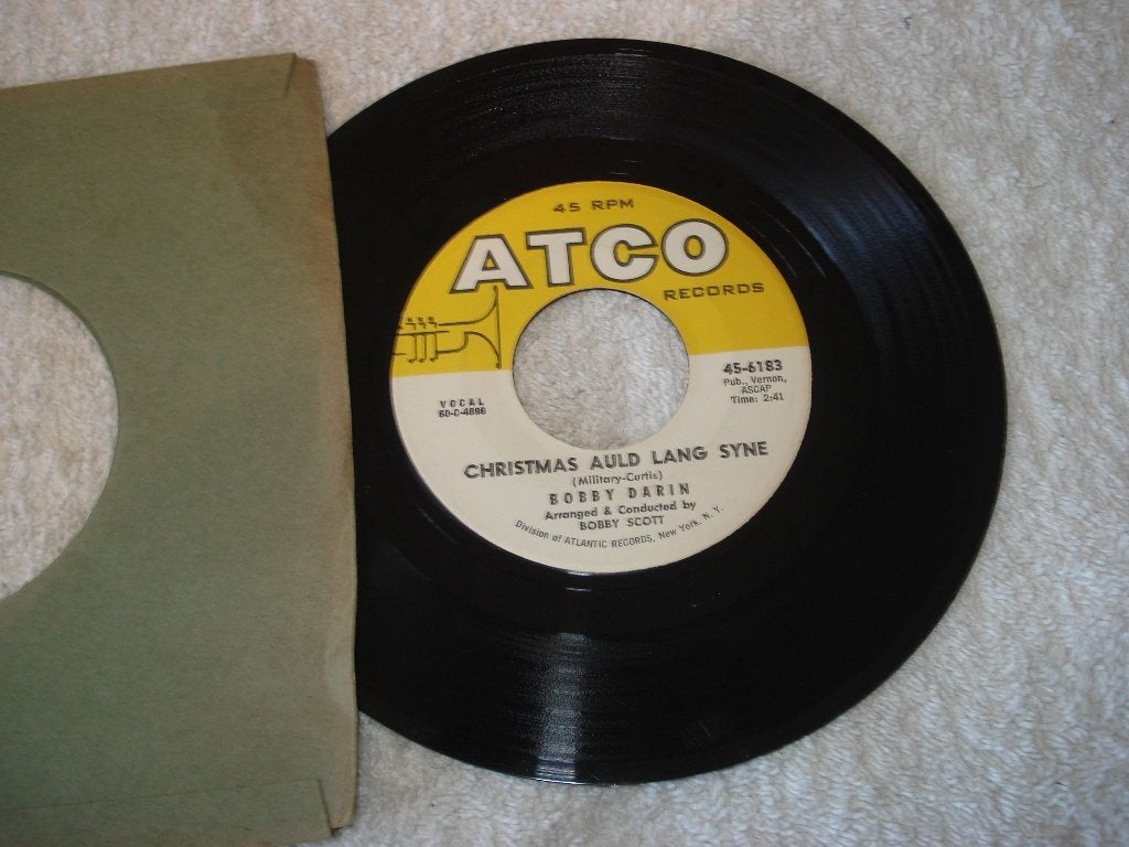 Bobby Darin   Christmas Auld Lang Syne  Usa   Kerst Orgineel, Originele persing, Ophalen of Verzenden, Zo goed als nieuw