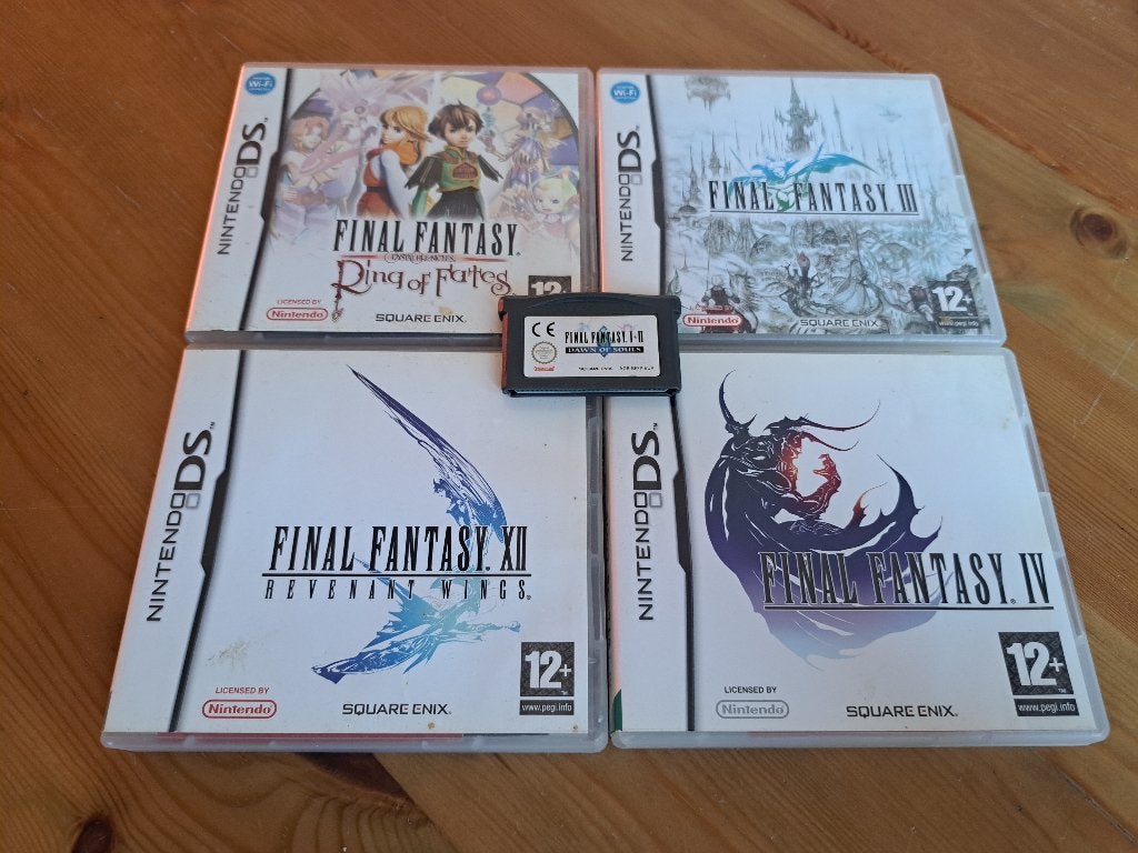 Final Fantasy I, II, III, IV, XII en Ring of Fate (DS & GBA), Gebruikt, 1 speler, Ophalen of Verzenden, Role Playing Game (Rpg)